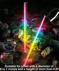 4 Pack Outdoor String Light Poles For Hanging String Lights With Clips And Holders Heavy Duty Metal Post Mounting Stands