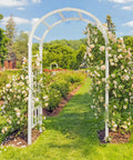 White Vinyl Garden Arbor For Weddings And Outdoor Parties PVC Arch Backdrop For Ceremony Garden Trellis For Climbing Plants