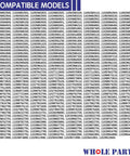 Compatible models list for Heavy Duty Upgraded Washer Center Post Bearing And Seal Kit, showcasing part numbers.