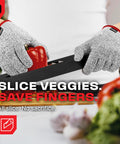 Pro Grade Cut Resistant Kitchen Gloves For Food Grade Safety Level 5 Meat Cutting For Chefs And Butchers cutting red pepper with mandoline