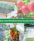 2 Pack 10x30 Ft Ultra Fine Garden Netting Mesh Barrier For Patio And Raised Beds Mosquito Proof Garden Cover For Fruit Trees