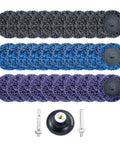 Pro Grade 33 Piece Diamond Sanding Discs Kit 2 Inch Quick Change Strips with 1/4 Inch Shank Holder for Die Grinder and Drill