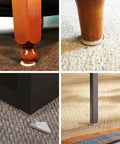 Self Adhesive Furniture Sliders For Carpet, 40 Pack Moving Pads under couch, table, bed legs on carpet, easy glide use