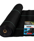 Heavy Duty Geotextile Fabric For Driveway Stabilization And Rock Solid Road Base Reinforcement Woven Polypropylene rolled out for installation.