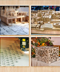 Basswood sheets, 16x16 in unfinished 1/8 in plywood for laser cutting; house model, city model, laser engraving, wooden box.