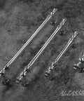 10 Pack Polished Chrome Cabinet Pulls With 5 Inch Hole Centers Vintage Kitchen Hardware Cabinet Handles AL3085CP on display