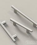 10 Pack Brushed Satin Nickel Cabinet Pulls Bar Style 5 Inch 128mm Hole Centers Modern Kitchen Cabinet Handles