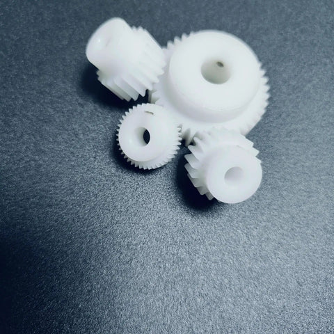 0.7 Module 17 Tooth Spur Gear Set With Step Profile Plastic 5mm Bore 13.3mm Diameter 12mm Thick Straight Teeth For Precise Power Transmission In DIY Builds Handy Hobbyist Projects Steering Hardware And Compact Mechanical Gear Systems