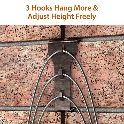 Built Tough Brick Wall Clips For Outdoor Hanging On Siding 20 Pack Fits 2.5 To 2.75 Inch Queen Size Bricks Weatherproof Outdoors Decor