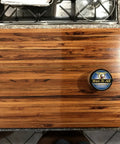 Real Deal Food Grade Beeswax Wood Polish And Cutting Board Wax, Zero Hustle Multi Surface Protectant, Nine Oz Jar on wooden cutting board.