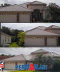 Heavy Duty Tile Roof Glaze And Clear Shielding Sealant With Urethane Reinforced Strength For Tough As Nails Weather Barrier And A Sleek Satin Finish That Gonna Save Your Tiles From Failing In A Practical Five Gallon Size on a stylish home roof.