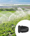 Watering system in use with 20 Pack Drip Irrigation Barbed Locking Fittings And End Caps Three Eighths Inch Tubing Connectors.