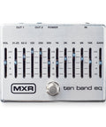 Dope Ten Band EQ Guitar Effects Pedal With True Bypass Dual Outputs 18V Headroom Bright LED Visibility In Sun And Up To 12dB Boost Or Cut Across 10 Frequencies For Dialed In Tones on white background