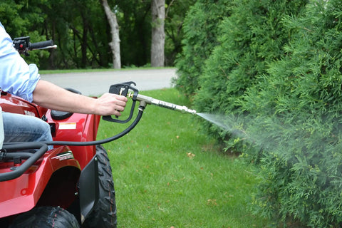 Adjustable Aluminum Jet Stream Spray Gun With 13 Inch Reach 8 GPM At 900 PSI Switchable Jet And Cone Spray Dripless Shutoff