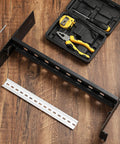 Black 19 Inch Rack Mount DIN Rail Kit Aluminum Alloy Adjustable Rails Bracket For Industrial Media Converters And Ethernet Switches