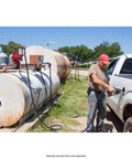 Man refuels truck with Goldenrod Water Absorbing Fuel Filter Replacement Canister With 10 Micron Filtration For Gasoline Diesel Ethanol