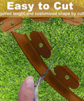 Pro Grade Landscape Edging Kit 33 Foot Long By 4 Inch High Flexible Plastic No Dig Border With 30 Spikes Easy Cut On Grass