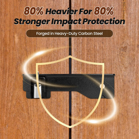 Heavy Duty Flip Gate Latch Crafted From Reliable Carbon Steel For Barns And Wood Fences Precision Machined Hardware installed on wood.