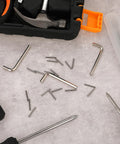 Spring Hinge Tension Pin Replacement Kit With 20 Stainless Steel Shelf Pins And 4 Hex Wrenches for garage door hinges.