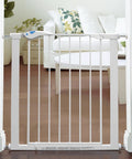 11 Inch White Baby Gate Extension For Easy Close Metal, Auto Close Metal, Safe Step With Trip Guard, It Fits And Click Lock Gates in doorway