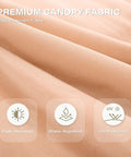 Close-up of premium khaki canopy fabric showing fade-resistant, water-repellent, and UV protection features for gazebo.