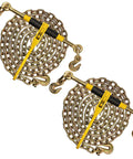 Heavy Duty 5/16 Inch Chain Load Binder Tie Down Kit With 5400 Lbs Working Limit includes two secured chains and hooks.