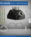 Yamaha PW80 Engine Gasket And Piston Ring Kit Replacement For 1983-2006 PW80 Models including cylinder and spark plug