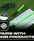 4 Pack Golf Putting Gates Pro Path for Indoor and Outdoor Practice with golf alignment mat and pen