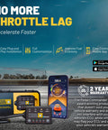 Ford Mustang Mach E 2021 Through 2026 Throttle Response Controller With Wireless App Sync and Four Drive Modes showing app and controller.