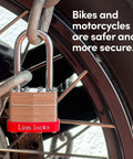 Keyed Alike 12 Pack Padlocks With 2 Inch Shackle 24 Keys Included Outdoor And Indoor Use securing a bike wheel