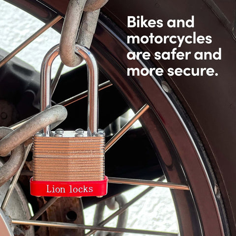 Keyed Alike 12 Pack Padlocks With 2 Inch Shackle 24 Keys Included Outdoor And Indoor Use securing a bike wheel