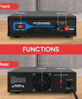 Powerful Bench Power Supply For Home Lab 30 Amp Regulated AC To DC Converter With 13.8 Volt DC Output front and rear view