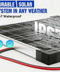 No-Nonsense 12V Solar Battery Charger With LCD Voltage Tester, 20W Trickle Charger With Smart MPPT Controller, Waterproof