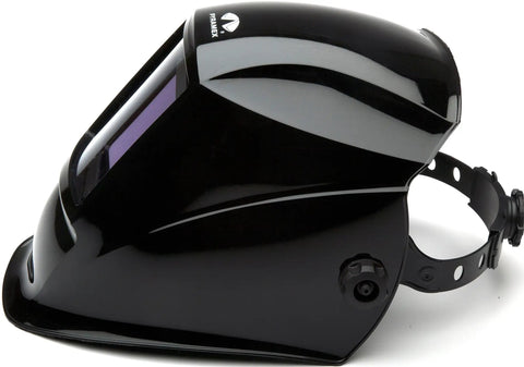 Wham 3030GB Solar Powered Welding Helmet with Pivot Headgear and Black High Impact Nylon Shell