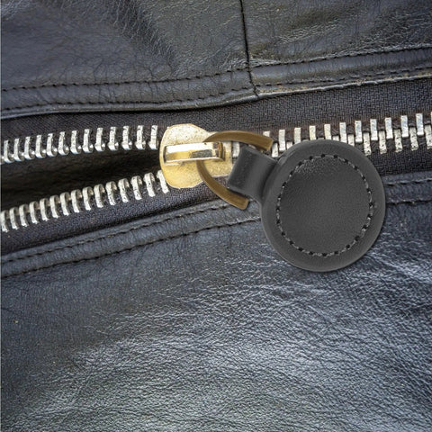 Top Level Black Aluminum Zipper Pull Tabs For Backpacks And Travel Luggage Smooth Glide Heavy Duty Replacement Hardware Zero Stress DIY Quick Upgrade Set on zipper.