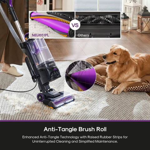 Eureka FlexReach Bagless Vacuum With Lift-Away Wand And Swivel Base For Stairs Upholstery And Hardwood. Powerful Suction Corded Cleaner For Whole House Deep Cleaning Dust Pet Hair. Versatile Stick And Canister Combo Made Easy For Every Room In Your Home