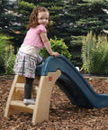 Child climbing Play And Fold Junior Slide For Toddlers 1.5 To 4 Years Old Indoor Outdoor Backyard Playground Set With Easy Grip
