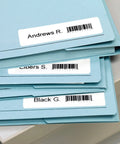 LabelWriter 450 Turbo Direct Thermal Printer Turbo Mode Prints 71 Inkless Labels Min used for labeling blue folders with barcodes.