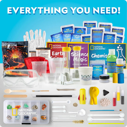 All In One Mega Science Lab Kit For Kids With 75 Easy Experiments Earth Science Chemistry Set And Magic STEM Projects