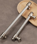 10 Pack 5 Inch 128mm Knurled Brushed Satin Nickel Kitchen Cabinet Handles Drawer Pulls For Cabinets Cupboards And Dressers