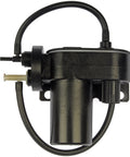 Dorman 904-214 vacuum pump for select Dodge and Ford models; black plastic unit with tubing