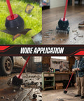 Magnetic Pickup Tool With 25lb Pull 27.5 Inch Reach Quick Release Handle in various workshop applications.
