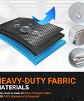 2-Pack Washer And Dryer Covers For Top-Load And Front-Load Machines, all-weather waterproof polyester layers and features