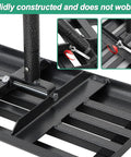 Heavy Duty Lawn Leveling Rake with Adjustable 60 Inch Handle, close-up of steel construction and adjustments, solid build.
