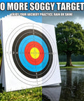 Archery Target Paper Set For Backyard Practice And Hunting with durable target in dry and wet conditions outdoors.