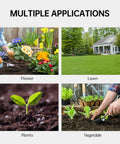 Ultimate PH Test Kit With 100 Strips For 3.5 To 9 Range used in garden, lawn, vegetables, and flowers showing multiple applications