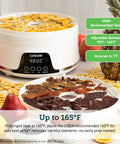 Compact Food Dehydrator With 5 Spacious Trays, Adjustable 95 To 165 Fahrenheit Temp, 48 Hour Timer, total game changer for homemade beef jerky, fruits and healthy savory snacks with dried fruits and jerky.