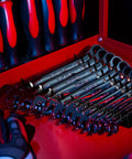 Must Have 12 Slot Wrench Organizer With Magnetic Backing Wall Mount Rack for Stubby and Full Size SAE and Metric Wrenches