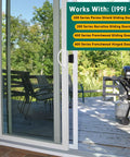 Four Pack Sliding Screen Door Roller Assembly With 1-1/4 Inch Concave Nylon Wheels for Andersen models on patio door.