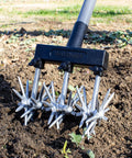 Rotary Cultivator Garden Tool With Long Handle For Easy Clod Breaking And Seedbed Prep Adjustable Hand Tiller Manual Soil Crusher